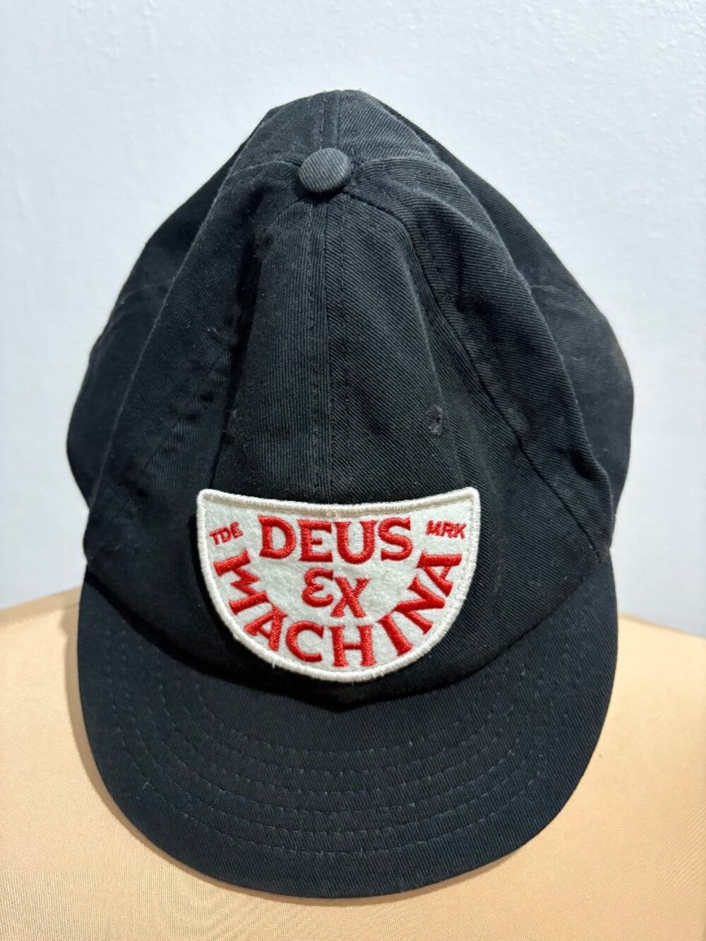 RARE Deus Ex Machina Frontier Felt snapback dad cap in black cotton